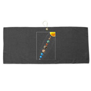 Planets Solar System Large Microfiber Waffle Golf Towel