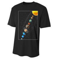 Planets Solar System Performance Sprint T-Shirt