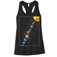 Planets Solar System Women's Racerback Tank