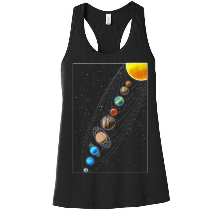 Planets Solar System Women's Racerback Tank