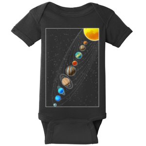 Planets Solar System Baby Bodysuit