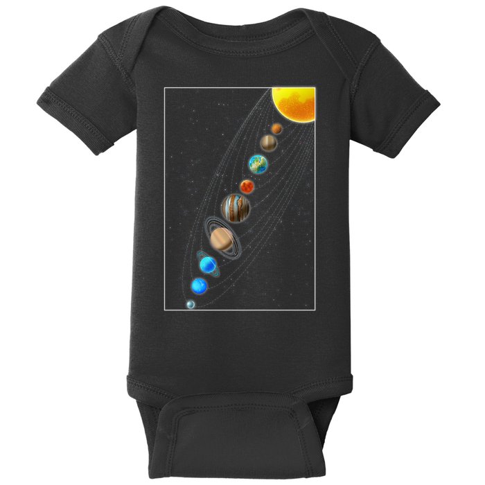 Planets Solar System Baby Bodysuit