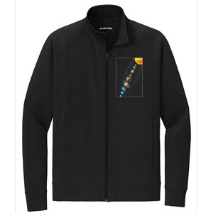 Planets Solar System Stretch Full-Zip Cadet Jacket