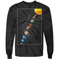 Planets Solar System Tie-Dye Long Sleeve Shirt