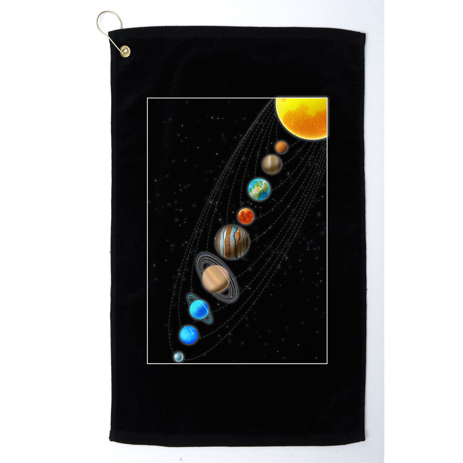Planets Solar System Golf Towel