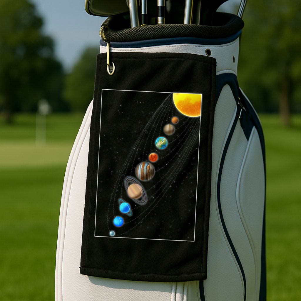 Planets Solar System Golf Towel