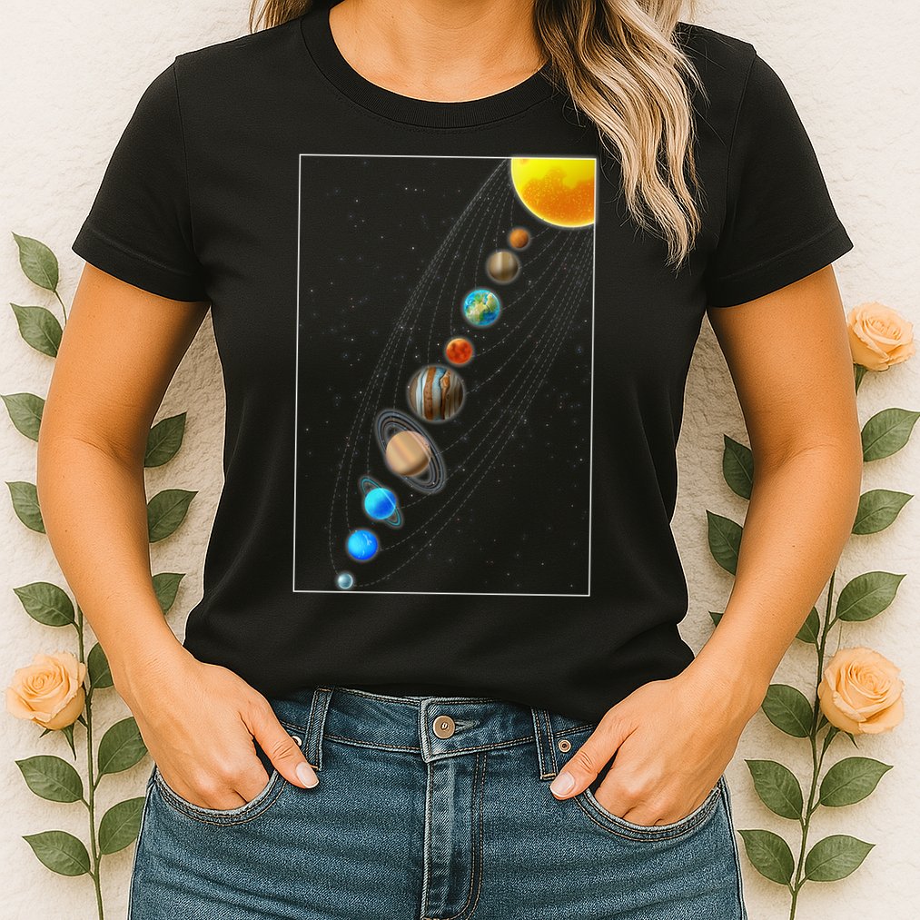 Planets Solar System Womens T-Shirt