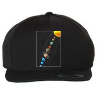 Planets Solar System Wool Snapback Cap