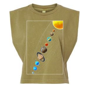 Planets Solar System Garment-Dyed Women's Muscle Tee