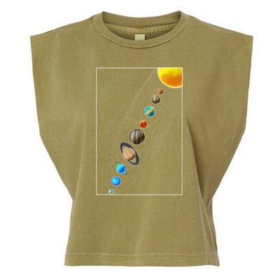 Planets Solar System Garment-Dyed Women's Muscle Tee