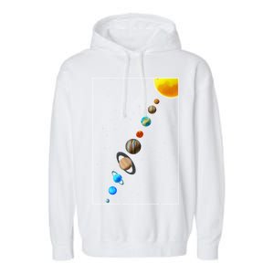 Planets Solar System Garment-Dyed Fleece Hoodie