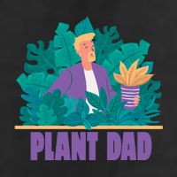 Plant Dad 7 Panel Mesh Trucker Snapback Hat