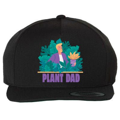 Plant Dad Wool Snapback Cap