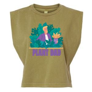 Plant Dad Garment-Dyed Women's Muscle Tee