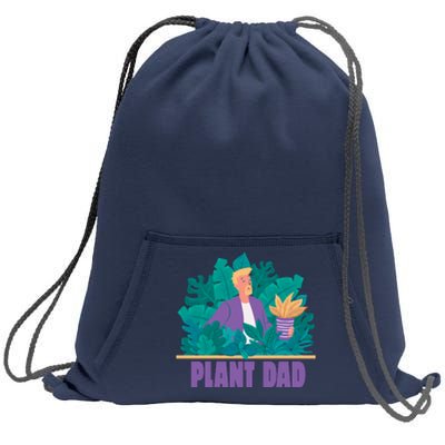 Plant Dad Sweatshirt Cinch Pack Bag