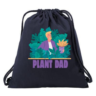 Plant Dad Drawstring Bag