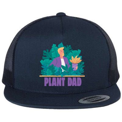 Plant Dad Flat Bill Trucker Hat