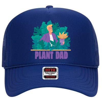 Plant Dad High Crown Mesh Back Trucker Hat