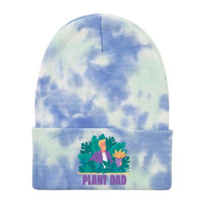 Plant Dad Tie Dye 12in Knit Beanie