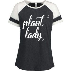 Plant Lady Mom Mother Gardening Funny Enza Ladies Jersey Colorblock Tee