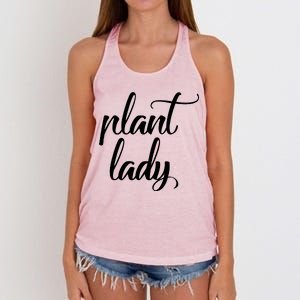 Plant Lady Mom Mother Gardening Funny Women's Knotted Racerback Tank