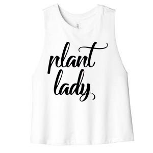 Plant Lady Mom Mother Gardening Funny Women's Racerback Cropped Tank