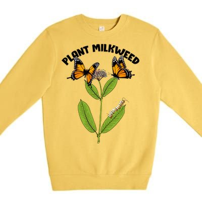 Plant Milkweed Premium Crewneck Sweatshirt