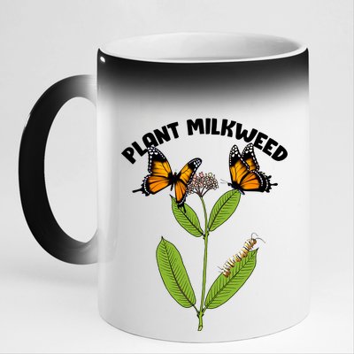 Plant Milkweed 11oz Black Color Changing Mug