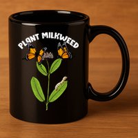 Plant Milkweed 11oz C Handle Ceramic Mug