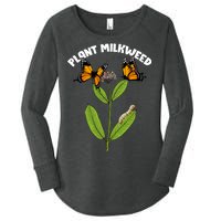 Plant Milkweed Women's Perfect Tri Tunic Long Sleeve Shirt