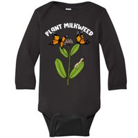 Plant Milkweed Baby Long Sleeve Bodysuit