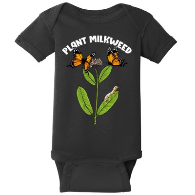 Plant Milkweed Baby Bodysuit