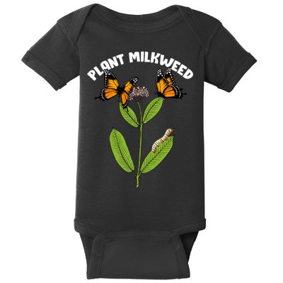 Plant Milkweed Baby Bodysuit