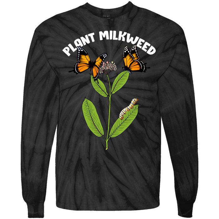 Plant Milkweed Tie-Dye Long Sleeve Shirt