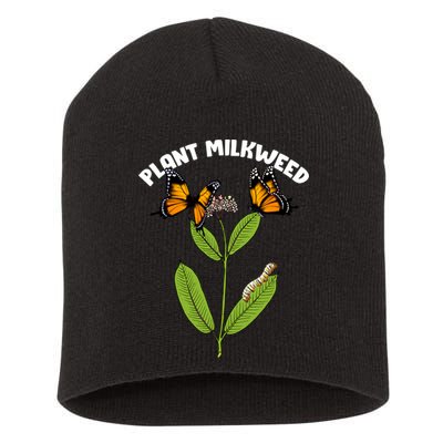 Plant Milkweed Short Acrylic Beanie