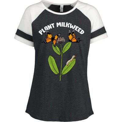 Plant Milkweed Enza Ladies Jersey Colorblock Tee