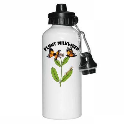 Plant Milkweed Aluminum Water Bottle