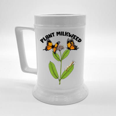 Plant Milkweed Beer Stein