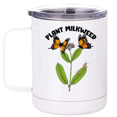 Plant Milkweed 12 oz Stainless Steel Tumbler Cup