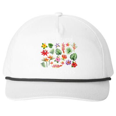 Plant These Save Bees Snapback Five-Panel Rope Hat