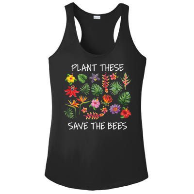 Plant These Save Bees Ladies PosiCharge Competitor Racerback Tank