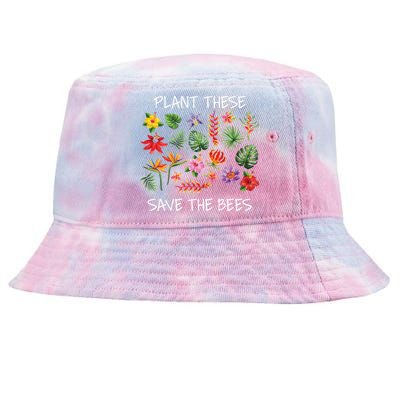 Plant These Save Bees Tie-Dyed Bucket Hat