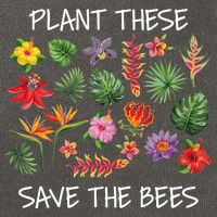 Plant These Save Bees Cotton Canvas Backpack