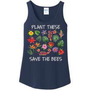 Plant These Save Bees Ladies Essential Tank