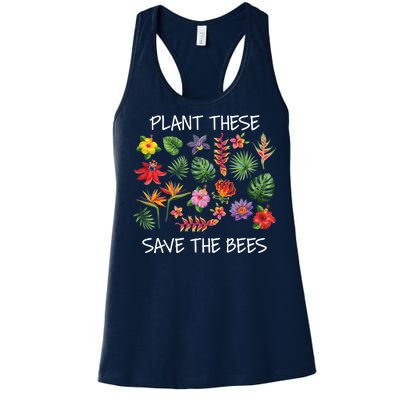 Plant These Save Bees Women's Racerback Tank