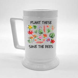 Plant These Save Bees Beer Stein