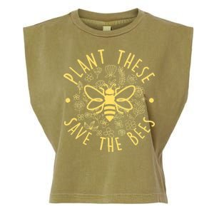 Plant These Save The Bees Garment-Dyed Women's Muscle Tee