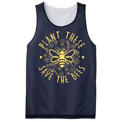 Plant These Save The Bees Mesh Reversible Basketball Jersey Tank