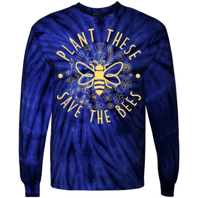 Plant These Save The Bees Tie-Dye Long Sleeve Shirt