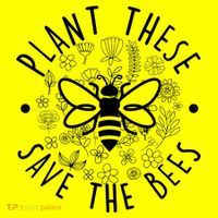 Plant These Save The Bees 11oz C Handle Ceramic Mug
